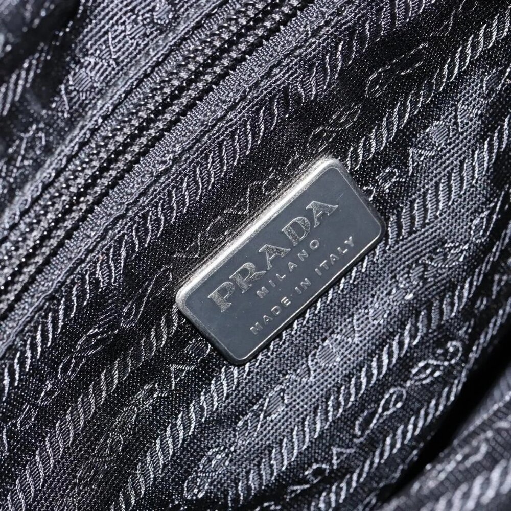 PRADA Hand Bag Nylon Black Auth 156858 - Picture 11 of 16
